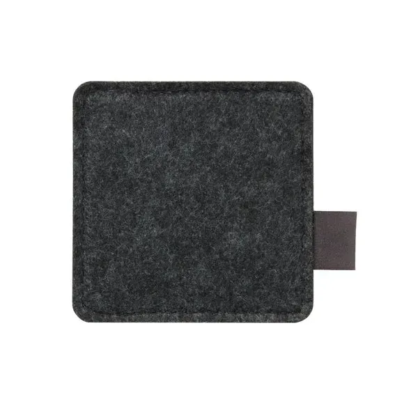 Set of 4 Coasters - Grey, Recycled Polyester