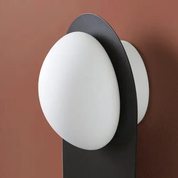 Shelved Wall Light with Dimmer - Black