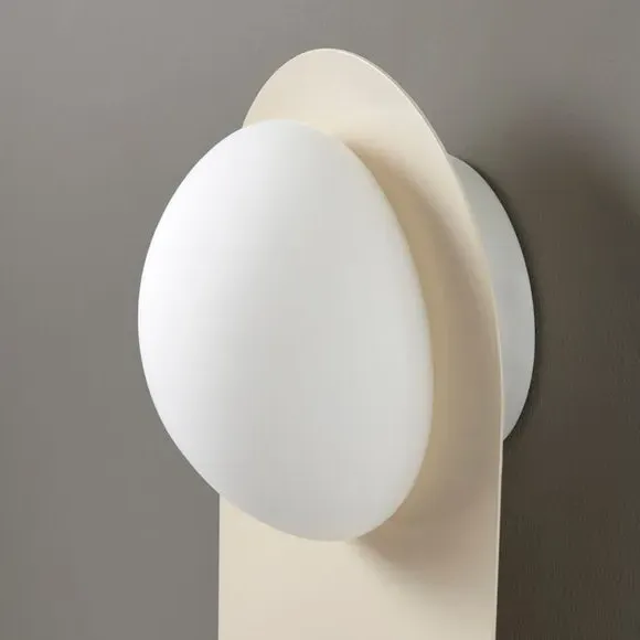Shelved Wall Light with Dimmer - Taupe