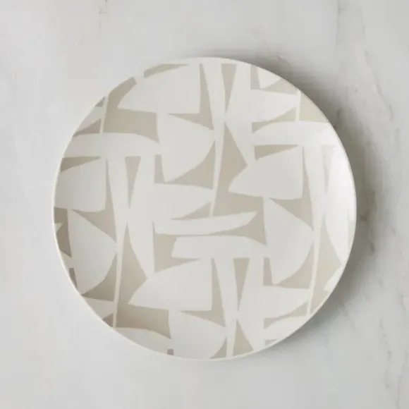 Side Plate Abstract Design - Natural, Porcelain image
