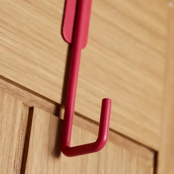 Single Overdoor Hook - Fuchsia, Metal
