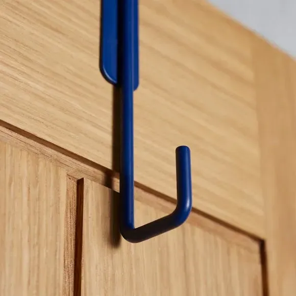 Single Overdoor Hook - Navy, Metal