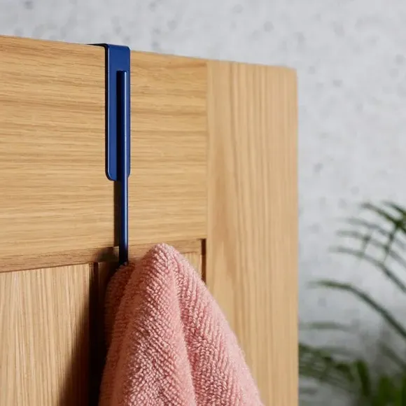 Single Overdoor Hook - Navy, Metal