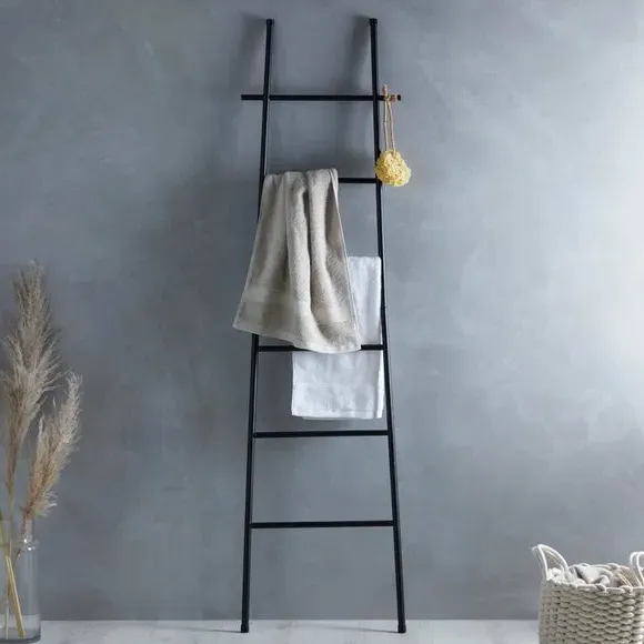 Slim Ladder Rack with 6 Rods - Black