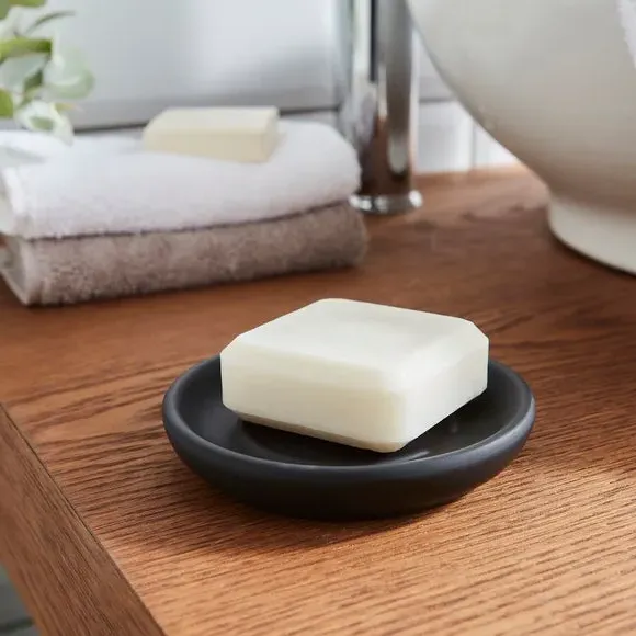 Soap Dish - Black, Ceramic image