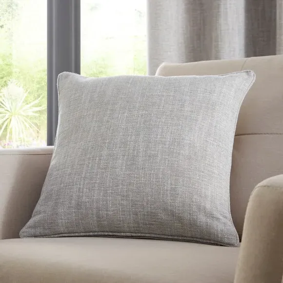 Square Cushion Woven Texture - Ochre, Fabric image