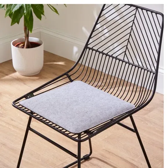 Square Seat Pad Reversible - Grey, Polyester image