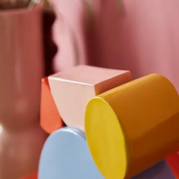 Stacked Shapes Ornament - Multicolor