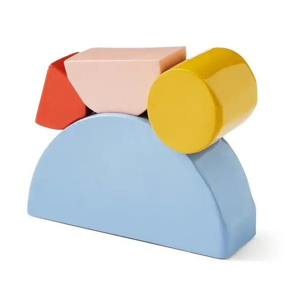 Stacked Shapes Ornament - Multicolor