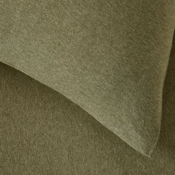 Standard Pillowcase Pair - Olive, Cotton Jersey