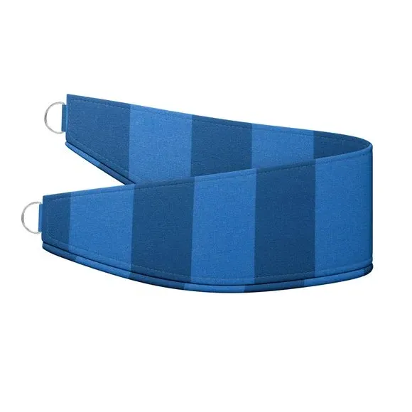 Striped Curtain Tieback - Blue, Cotton