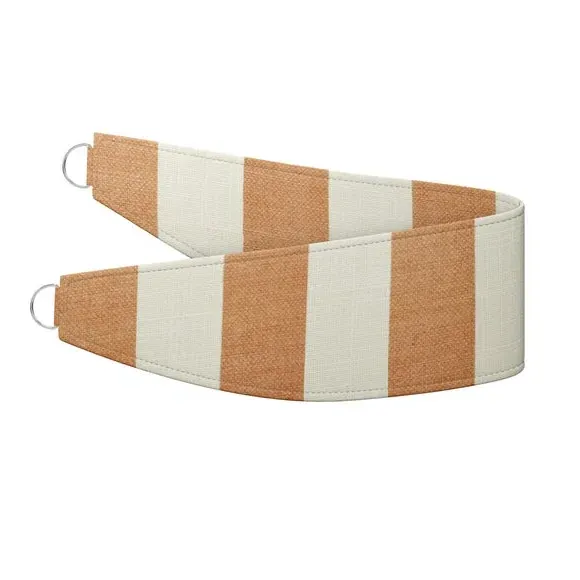 Striped Curtain Tieback - Butterscotch, Cotton Linen