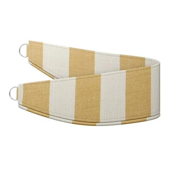 Striped Curtain Tieback - Ochre, Cotton Linen