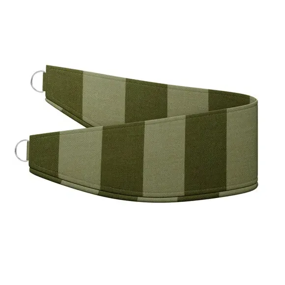 Striped Curtain Tieback - Olive, Velvet