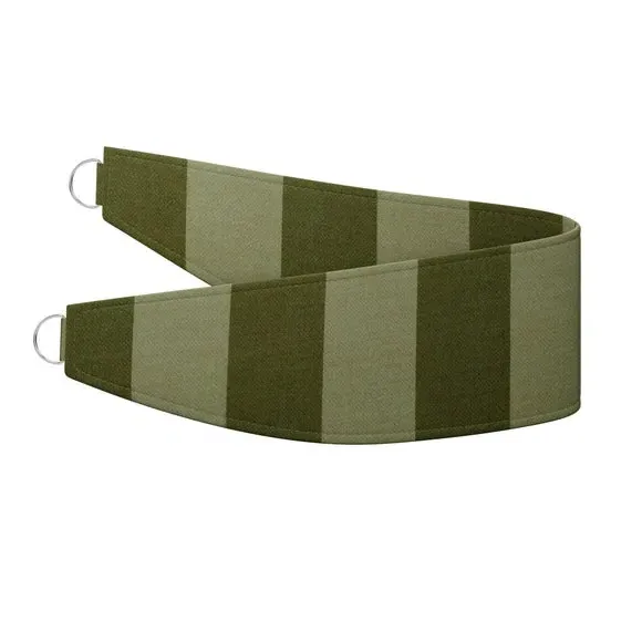 Striped Curtain Tieback - Olive, Velvet