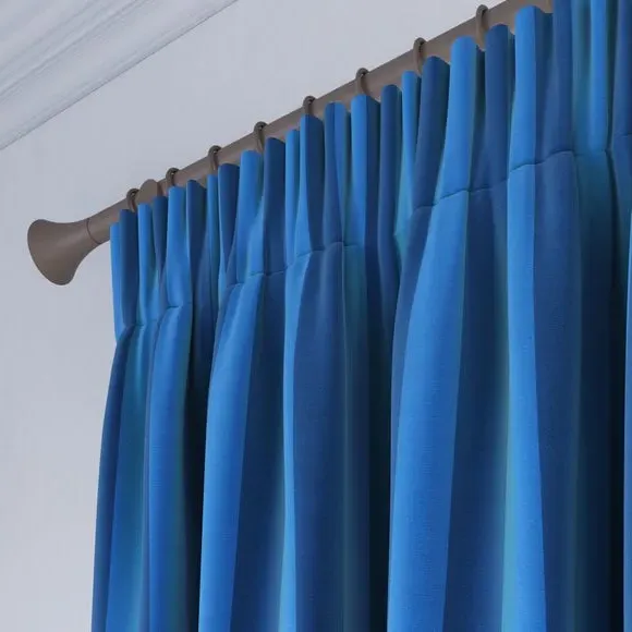 Striped Curtains Made to Measure - Blue, Velvet