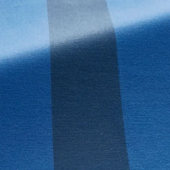 Striped Cushion Cover Made to Order - Blue, Cotton