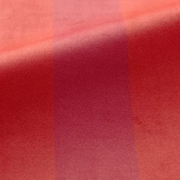 Striped Cushion Cover Made to Order - Red, Velvet