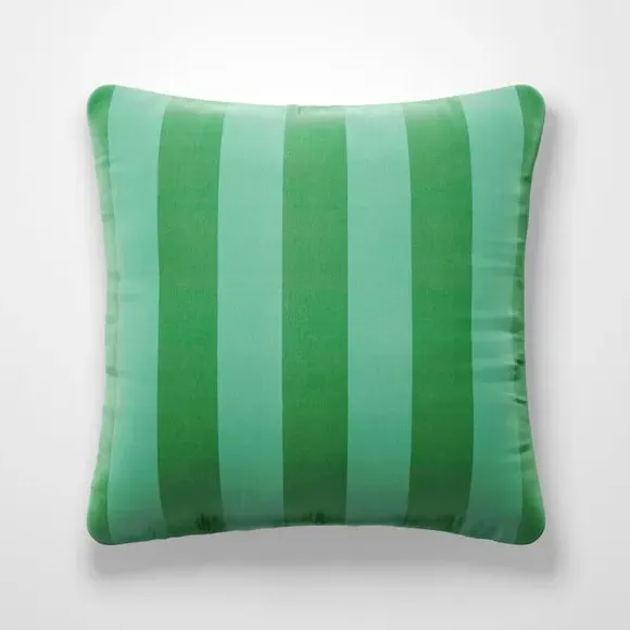Striped Cushion Cover Made to Order - Teal, Velvet