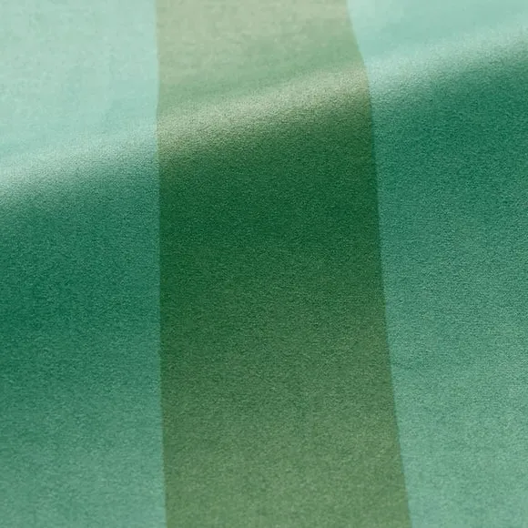 Striped Cushion Cover Made to Order - Teal, Velvet