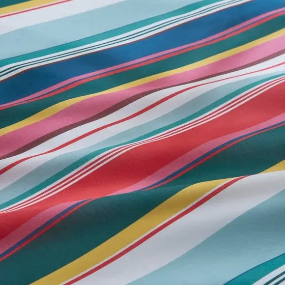 Striped Duvet Cover Set - Multicolor, Cotton