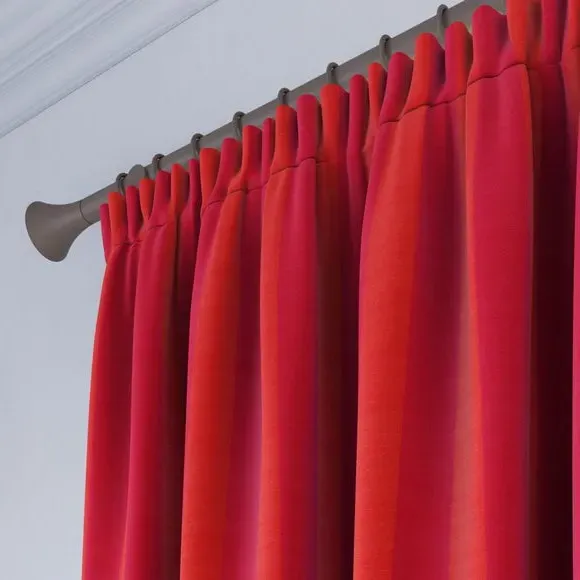 Striped Made to Measure Curtains - Geranium, Cotton