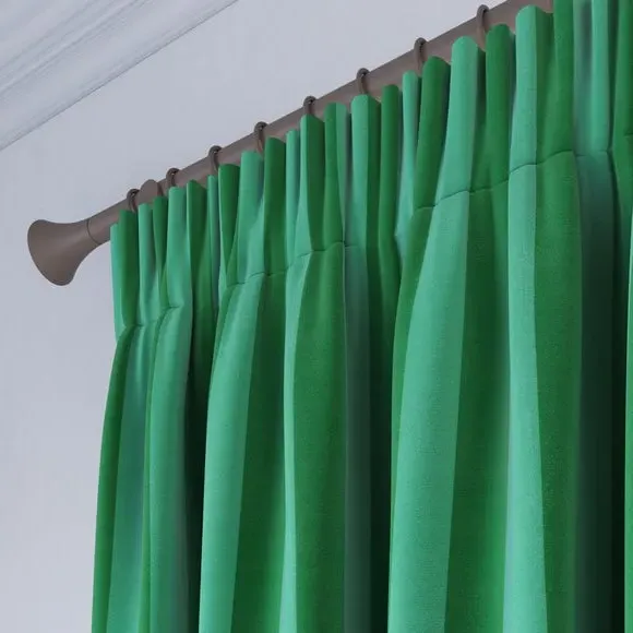 Striped Made to Measure Curtains - Teal, Cotton