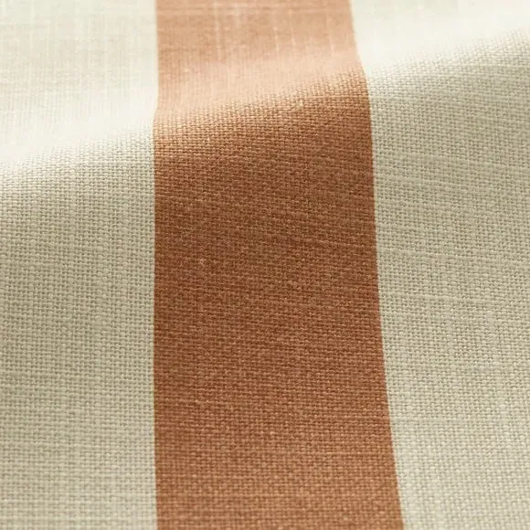 Striped Roman Blind - Butterscotch, Cotton Linen