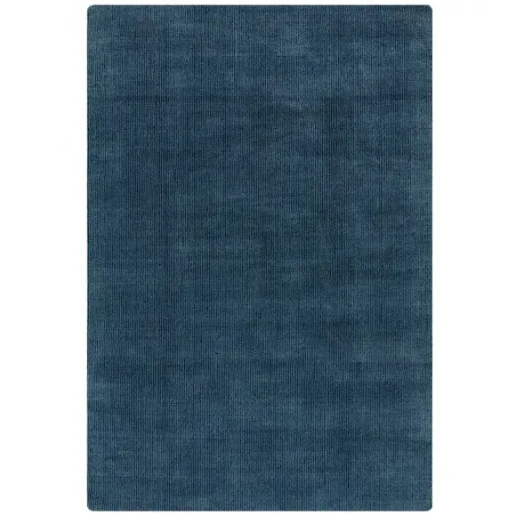 Textured Wool Rug - Navy