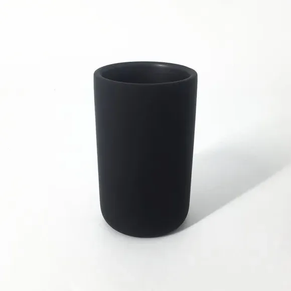 Toothbrush Holder - Black, Ceramic