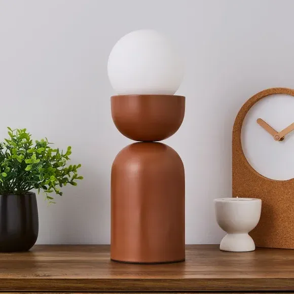 Touch Table Lamp with Glass Shade - Butterscotch