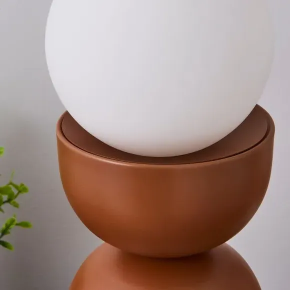 Touch Table Lamp with Glass Shade - Butterscotch