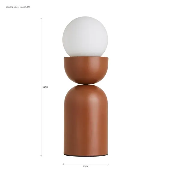 Touch Table Lamp with Glass Shade - Butterscotch