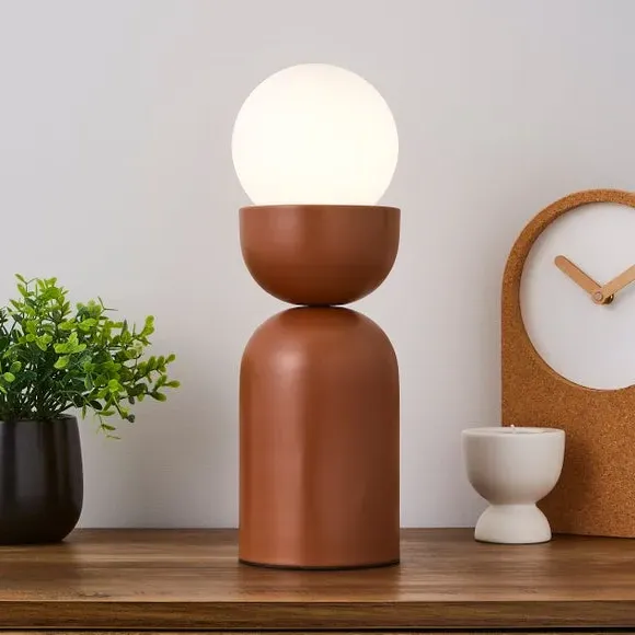 Touch Table Lamp with Glass Shade - Butterscotch