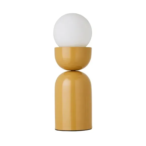 Touch Table Lamp with Glass Shade - Ochre