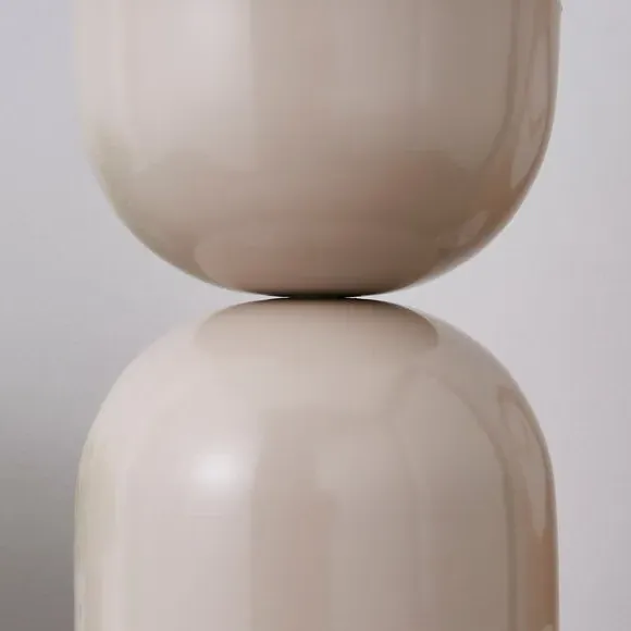 Touch Table Lamp with Glass Shade - White Sand