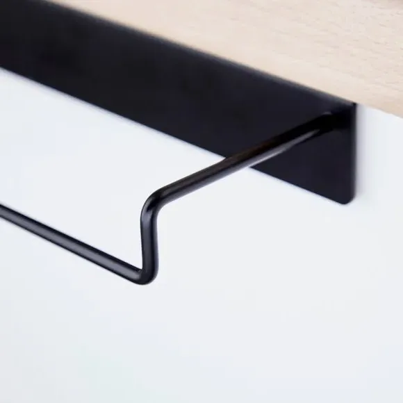 Towel Rail - Black, Metal