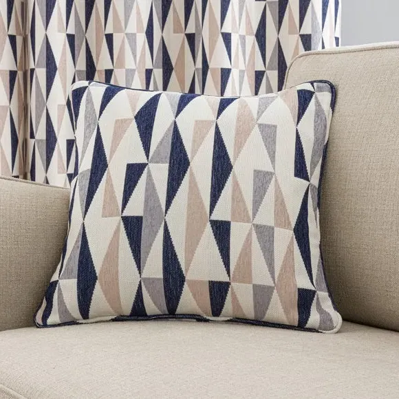 Triangle Cushion with Removable Cover - Navy