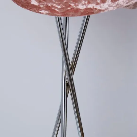 Tripod Floor Lamp with Ring Shade - Blush