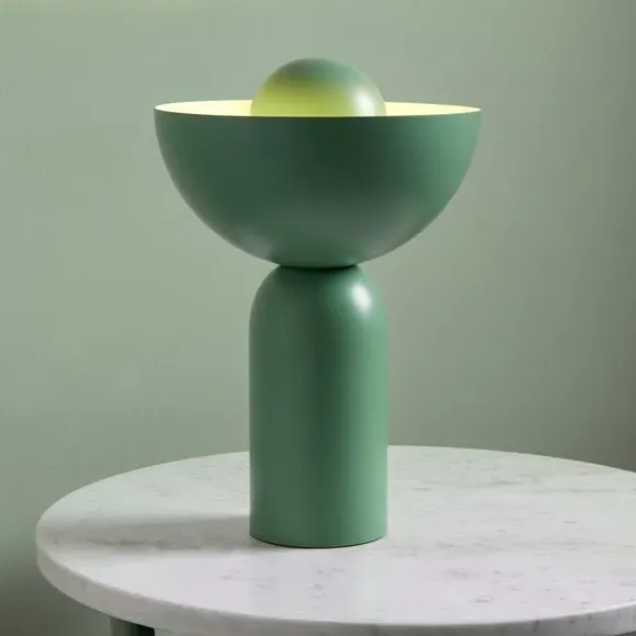 Uplight Table Lamp with Touch Control - Green, Metal image