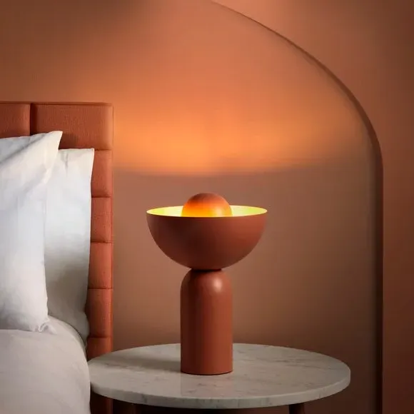 Uplight Table Lamp with Touch Control - Pink, Metal