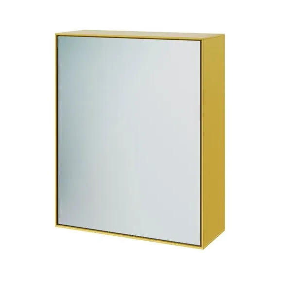 Wall Cabinet with Mirror - Ochre