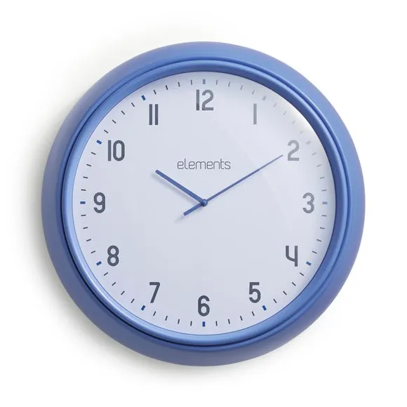 Wall Clock with Deep Frame - Blue