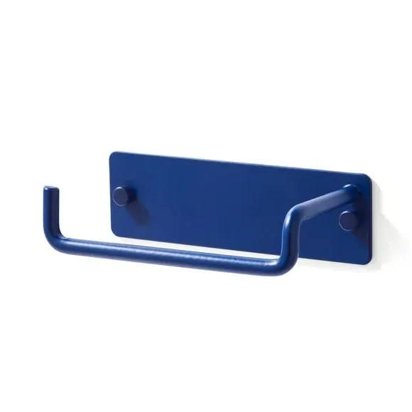 Wall-Mount Toilet Roll Holder - Navy, Metal