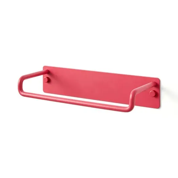 Wall-Mount Towel Rail - Fuchsia, Metal