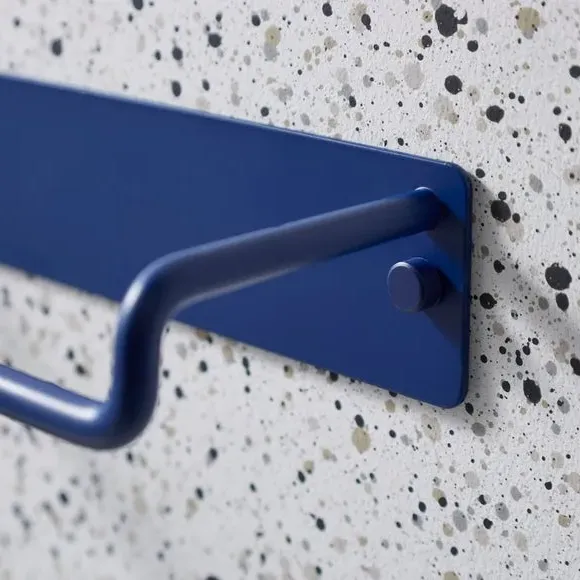 Wall-Mount Towel Rail - Navy, Metal