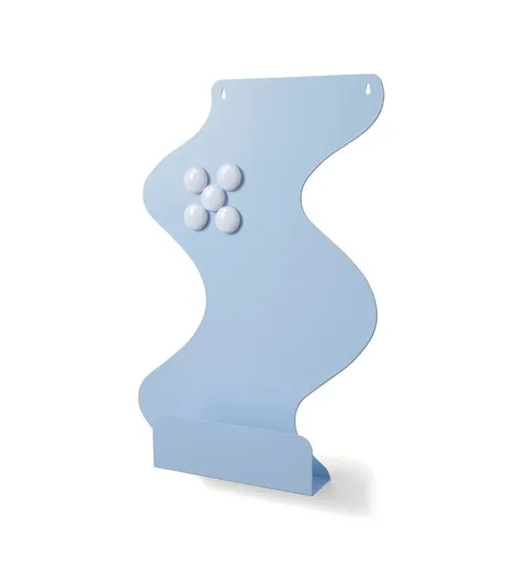 Wiggle Magnetic Organiser with 5 Magnets - Blue, Metal