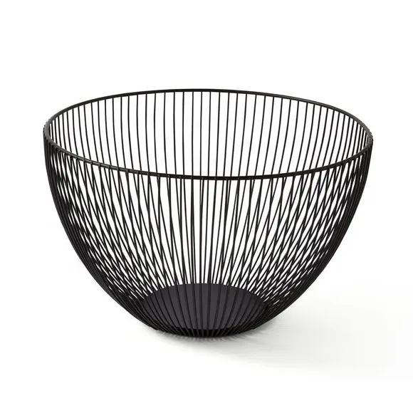 Wire Fruit Basket - Black, Iron