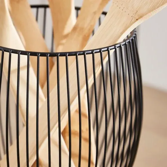 Wire Utensil Pot - Black, Iron
