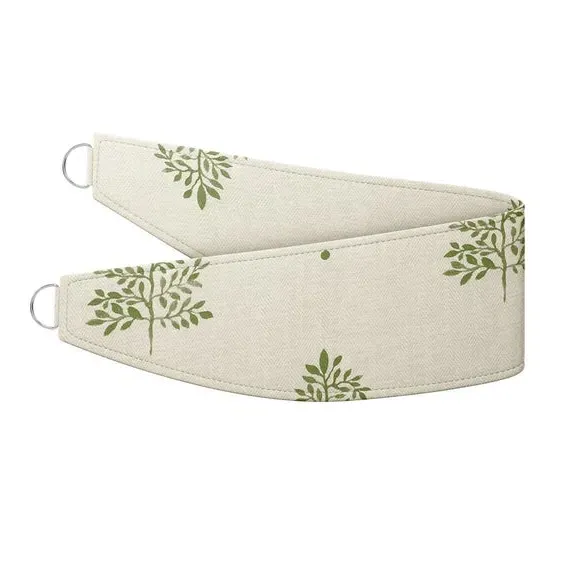 Curtain Tieback Tree Print - Sage, Cotton